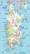 Plano de la isla de Phuket - Tailandia - Asia